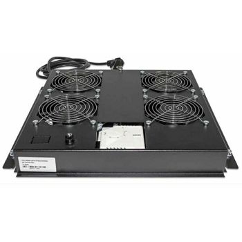 Intellinet 4-Fan Ventilation Unitwith Thermostat for 19" Racks