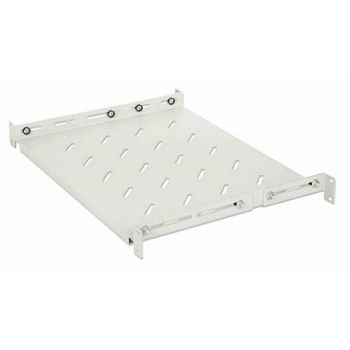 Intellinet 19" Shelf with Variable Rails for Fixed Mounting, Shelf Depth 350 mm, Gray