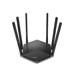 Mercusys AC1900 bežični usmjerivač (Dual-Band Router) 600Mbps/1300Mbps (2.4GHz/5GHz), 802.11a/b/g/n/ac, 2×G-LAN, 1×G-WAN, MU-MIMO, 6×fiksne omni-direkcione antene