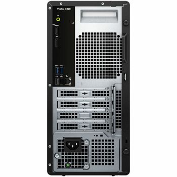 Dell Vostro 3020 MT, 180W, Intel Core i7-13700 processor (16C, 24MB, 2.1GHz to 5.1GHz), 8GB (1x8GB) DDR4, M.2 512GB PCIe, Intel UHD 770, WiFi, BT, TPM, DP, HDMI, 4xUSB 3.2, 4xUSB 3.2, RJ-45, SD CR, Mo