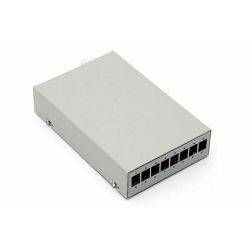 NFO Patch Panel Wall Mounted, 8x SC Simplex LC Duplex