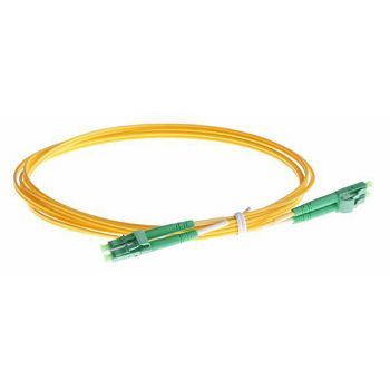 NFO Patch cord, LC APC-LC APC, Singlemode 9 125, G.657A2, 2mm, LSZH, Duplex, 3m