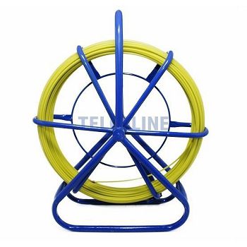 NFO Fiberglass (FRP) remote control for pulling cables, 6mm, 150m, yellow