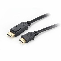 NaviaTec Display port plug to HDMI plug 2,0m