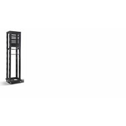 NaviaTec 19" 4 Post Open Frame Rack, 42U Black