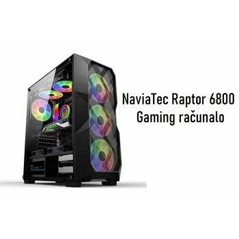 NaviaTec Gaming računalo Raptor 6800 Ryzen 5 5600 16GB 512NVMe RX6800 NO OS