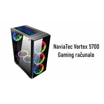 NaviaTec Gaming računalo Vortex 5700 Ryzen 5 5600 16GB 512NVMe RX5700 NO OS
