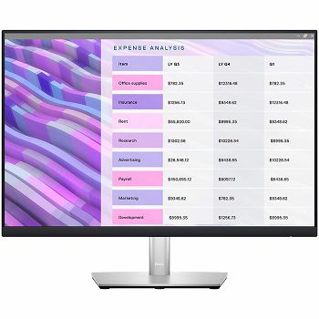 Monitor DELL Professional P2423DE 24in, 2560x1440, QHD, IPS, Antiglare, 16:9, 1000:1, 8ms/5ms, 178/178, 2x DP, HDMI, USB-C (DP/PD), 4x USB 3.2, RJ-45, Tilt, Swivel, Pivot, Height Adjust, 3Y