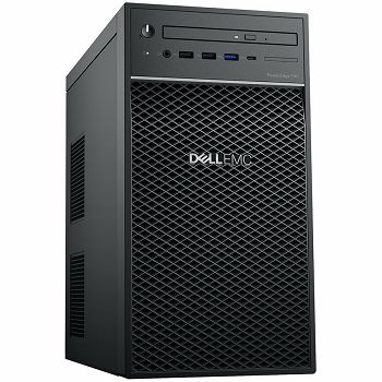 DELL EMC PowerEdge T40 w/3x3.5in, Intel Xeon E-2224G (3.5GHz, 8M, 4C/4T, Turbo (71W)), 8GB UDIMM 3200MT/s, 3.5in 1TB 7.2K RPM SATA 6Gbps HDD, 8x DVD/RW, 3Y NBD