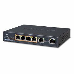 Planet 4 Gig 802.3at PoE Ports 2 Port Gig Switch