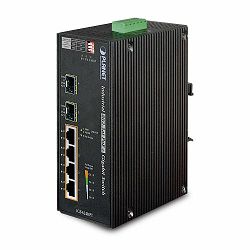 Planet Industrial 4-Port Gigabit POE 2 SFP Switch