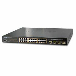 Planet 24P Gig High Power POE 4 SFP Mngd Switch (440W)