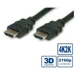 HDMI Ultra HD kabel sa mrežom, M/M, crni, 3.0m