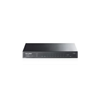 TP-Link 10-port Gigabit PoE+ Smart preklopnik (Switch), 8×10/100/1000M RJ45 ports + 2×SFP ports, metalno kućište (61W)