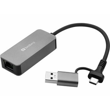 Sandberg USB-C A 2.5 GbE RJ45 Adapter