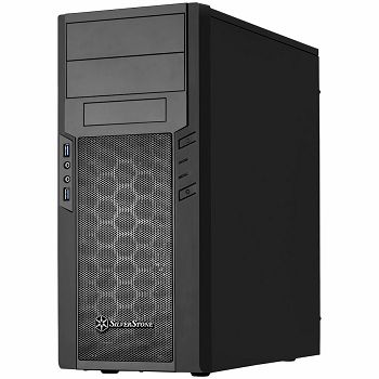 SilverStone PRECISION PS13B Mini Tower Computer Case, black