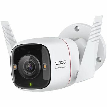 Outdoor Security Wi-Fi CameraSPEC: 2K QHD (2688x1520), F1.0, 2.4 GHz, 2T2R, 2 × External Antennas, 1 × Ethernet PortFEATURE: Night-Piercing Color Vision, Smart AI Detection and Notifications (motion, 