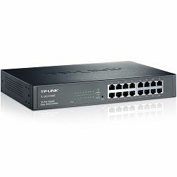 16-Port Gigabit Easy Smart Switch, 16 10/100/1000Mbps RJ45 ports, MTU/Port/Tag-based VLAN, QoS, IGMP Snooping, 1U 13-inch rack-mountable steel case