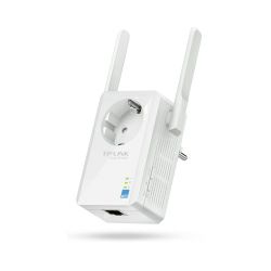 TP-Link Bežični pojačivač dometa (Universal Range Extender) 300Mbps, Wall Mount, (2.4GHz), 802.11b/g/n, 2 vanjske antene, range extender tipka, dodatna utičnica