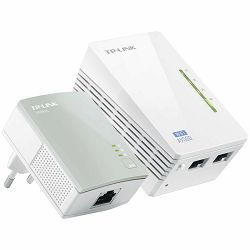 300Mbps Wireless AV500 Powerline Extender, 500Mbps Powerline Datarate, 2 Fast Ethernet ports, HomePlug AV, Plug and Play, WiFi Clone Button, Twin Pack(with a TL-PA4010)