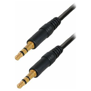 Transmedia Connecting cable. 3,5 mm 0,3m gold plated plugs