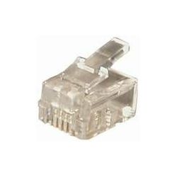 Transmedia RJ11 Plug Western 6 4-plug