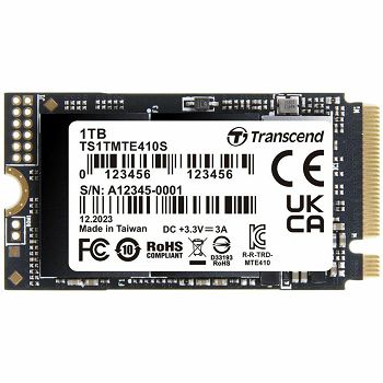 Transcend 1TB, M.2 2242,PCIe Gen4x4, NVMe, 3D TLC, EAN: 760557865322