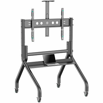 ONKRON Mobile TV stand with bracket 60"-120" Screens up to 150 kg, Black