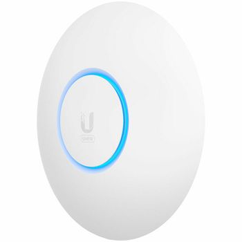 Ubiquiti U6-Lite Wi-Fi 6 Access Point with dual-band 2x2 MIMO in a compact design for low-profile mounting