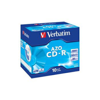 CD-R Verbatim 700MB 52× DataLife+ Crystal 10 pack JC