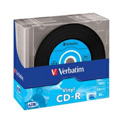 CD-R Verbatim 700MB 48× Datalife Plus Vinyl Look 10 pack Slimcase