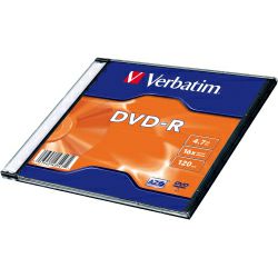 DVD-R Verbatim 4.7GB 16× Matt Silver Single pack Slimcase (min. 20 kom)