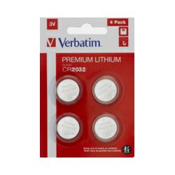 Verbatim CR2032 Lithium baterija, 3V (4 kom./pakiranje)