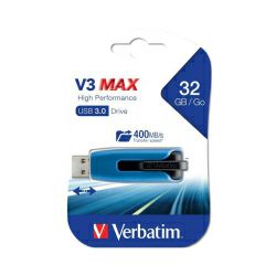 Verbatim USB 3.0 StorenGo V3 32GB Max High Performance USB Drive (R/W: 175/80MB/sec)