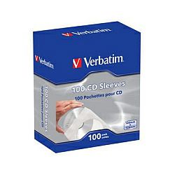 Verbatim CD/DVD papirnate košuljice (pakiranje 100 kom.)