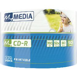 CD-R MyMedia 700MB 52× Wide printabilni, Wrap pakiranje 50 kom.