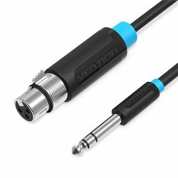 Vention 6.5mm Male to XLR Female Audio Cable 5M Black