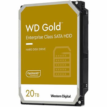 HDD Server WD Gold 20TB CMR 512e, 3.5, 512MB, 7200 RPM, SATA