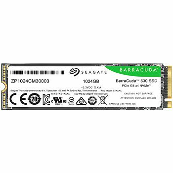 SSD SEAGATE BarraCuda 530 1.024TB M.2 2280-S2 PCIe Gen4 x4 NVMe 2.0, Read/Write: 7400/6100 MBps, TBW 600
