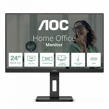 AOC IPS 23,8" 24P3C, HDMI, DP, USB-C, HAS, zvuč.