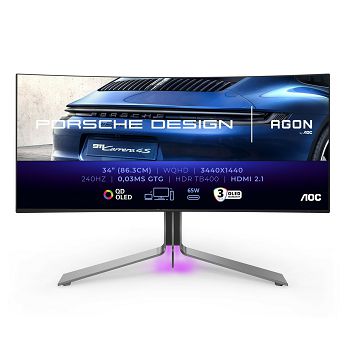 AGON PD34 34" QD-OLED, 2xHDMI, DP, 90W, 240Hz