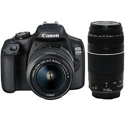 Canon EOS 2000D + 18-55mm + EF 75-300mm