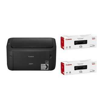 Canon laser LBP6030B + 2 x CRG725