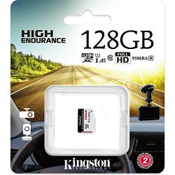 Kingston microSD High End., R95MB/s W45MB/s, 128GB