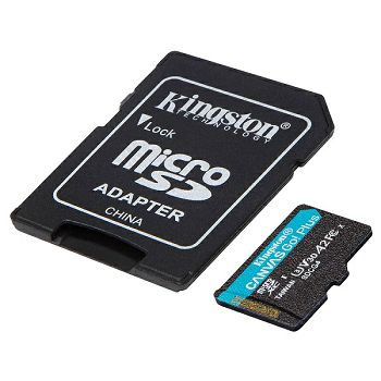 Kingston microSD, Canvas Go! Plus, R200, 64GB