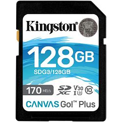 Kingston Canvas Go! Plus SD, R170MB/W90MB, 128GB