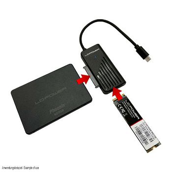 USB-C adapter za 2,5“ SATA HDD/SSD i m.2 NvME