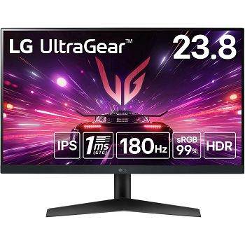 LG 24GS60f, IPS, HDMI, DP, 180Hz, 1ms