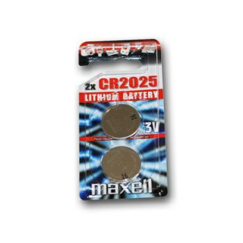 Maxell lit. dugm. baterija CR2025, 2 kom