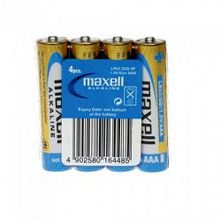 Maxell alk. bat. LR-3/AAA, 4kom, shrink